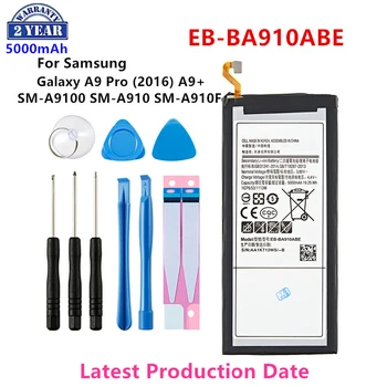 Nova marca EB-BA910ABE 5000mAh da Bateria Para Samsung Galaxy A9 Pro (2016) A9+ SM-A9100 SM-A910 SM-A910F SM-A910DS +Ferramentas