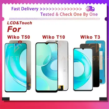 Original Para Wiko T10 T3 T50 LCD Ecrã Táctil a Substituição do conjunto do Digitador da Tela do Telefone V673 P861 Wiko T3 T10 T50 lcd