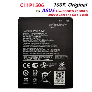 100% Original 2070mAh C11P1506 Bateria Para ASUS Live G500TG ZC500TG Z00VD ZenFone Ir 5.5 polegadas de Telefone mais Recente Produção de Baterias