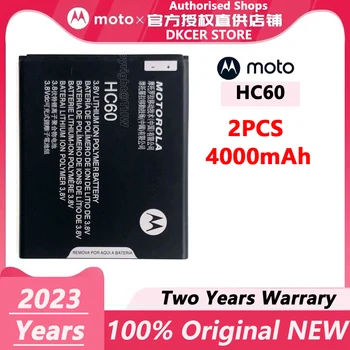 Original HC60 Bateria para Motorola, Moto C Plus, Dual SIM, XT1723, XT1724, XT1725, Pilhas de Alta Qualidade, 4000mAh, Novo
