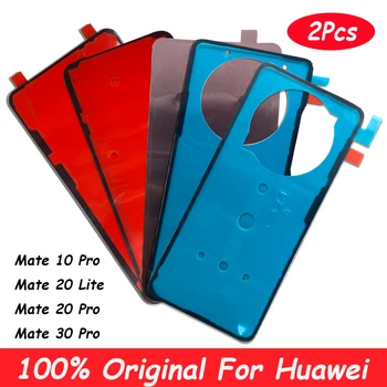 2Pcs Original Para Huawei Mate 20 Lite Tampa Traseira da Bateria Porta Adesivo Cola Adesiva Fita Para Huawei Companheiro 40 30 10 Pro Lite