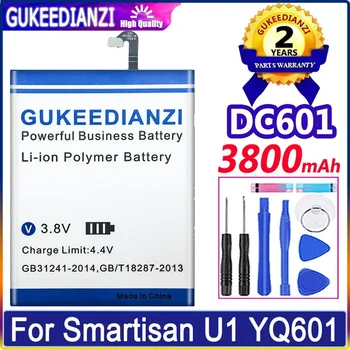 GUKEEDIANZI Bateria DC601 3800mAh Para Smartisan U1 YQ601 YQ603 YQ605 YQ607 DC601 Substituição de Baterias