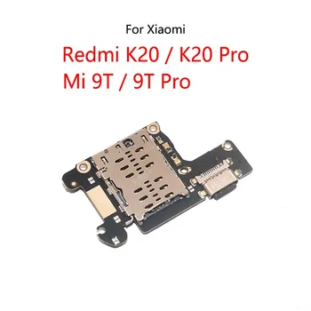 10PCS Para Xiaomi Redmi K20 Pro Mi / 9T Pro Carregamento USB Dock Conector de Porta de Soquete de Carga a Bordo Bandeja do Cartão SIM Slot do cabo do Cabo flexível