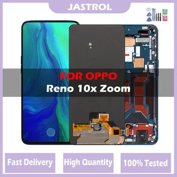 Original NOVO LCD Para o OPPO Reno Zoom de 10x PCCM00 CPH1919 Display LCD Touch Screen Para Reno10X Zoom Digitalizador Assembly Com Moldura