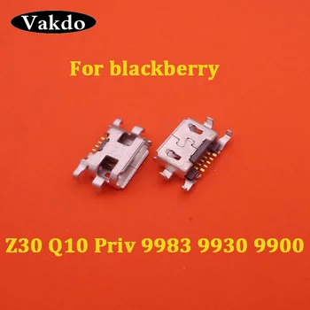 3 -10Pcs Para BlackBerry Z30 Q10 Priv 9983 9900 9930 Micro Mini USB Charge Porta de Carregamento Doca Tomada do Soquete do Conector
