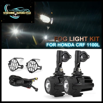 Moto Focos LED Luzes de Nevoeiro Kit Para Honda CRF 1100 L 1100L CRF1100L Africa Twin Luzes Auxiliares de Neblina Lâmpada