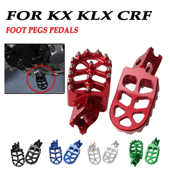 Apoio para os pés Footpegs suportes dos Pés do Pedal Para KX250F KX250 KX450F KX450 KLX450R KX250X CRF150 CRF300L CRF250L CRF250R CRF1000L CRF450R