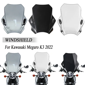 Para A Kawasaki Meguro K3 2022 Universal Pára-Brisas Da Motocicleta Tampa De Vidro Tela Defletor De Acessórios Da Motocicleta