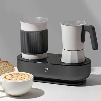 A fantasia máquina de café expresso Semi-automática de família de espuma de leite multi-em-uma cápsula máquina, moka pote