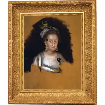 Clássico de arte de Goya Velha mulher de branco Reprodução de obras originais no Museu sem moldura, produtos Decorativos, papel de Arroz S
