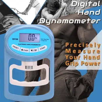Digital portátil de Mão Dinamômetro de Força de preensão Medida de Aderência de Captura de Medidor Automático de Aperto de Contagem de Energia de Mão Eletrônico H0W1