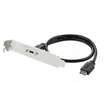 Placa-mãe expansão conector do cabo, cabo de expansão com os parafusos de montagem, USB 3.1 tipo-E-USB-C tipo de placa dianteira cabeça