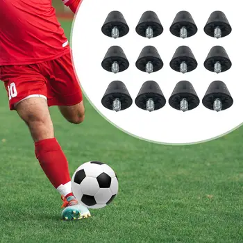 12x de Inicialização de Futebol Picos de Rosca de 5mm de Diâmetro Confortável Sapatas de esteira de Acessórios de Futebol de Inicialização Chuteiras para Formação de Concorrência