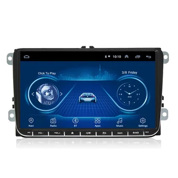 Wanqi de 9 polegadas 4 núcleos android 11 de carro dvd player multimídia de rádio, de vídeo Estéreo sistema de navegação gps para Volkswagen/Skoda/Seat