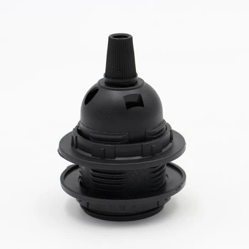 CE Plástico Suporte da Lâmpada Rosca E27 Soquete de Lâmpada Bulbo da Base de Suporte Com Abajur Anéis