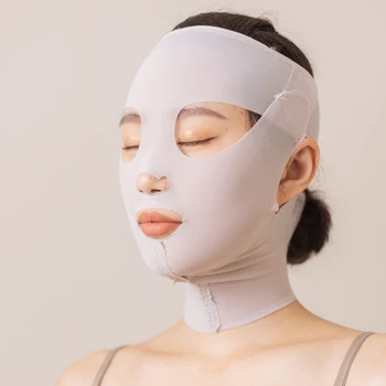 3D Reutilizáveis Respirável Beleza das Mulheres Anti-Rugas Emagrecimento Curativo V Shaper Completo Elevador de Cara Máscara de Dormir