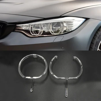 Para o BMW Série 4 F32 F36 Acessórios do Carro DRL Diurnas Tubo de Luz do Farol do Círculo do Anel de Placa de Guia 2013 2014 2015 2016