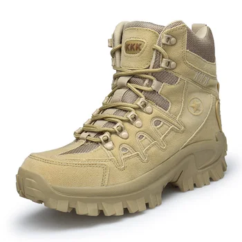 Homens Bota Militar de Combate Mens Ankle Boot Tático Tamanho Grande 39-46 Exército de Inicialização Sapatos Masculinos de Segurança do Trabalho Sapatos Motocycle Botas