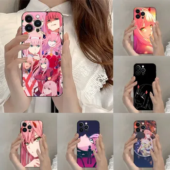 Anime Querida No FranXX Caso de Telefone Para o Iphone 12ProMax 11 13 14 Pro Xs Max Mini Xr X 7 8 6 6s Mais Fundas Coque