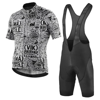 NOVOS Homens do Ciclismo Jersey Kit Bicicleta Camisa Montando Conjuntos de Roupa Preta Jardineiras, Shorts de Lycra