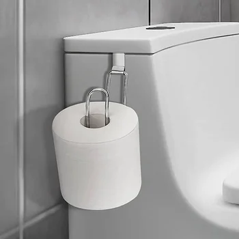 Ferro de papel higiênico titular de Ferro, rolo de suporte de papel Higiênico pendurado na parede de tecido suporte de prateleira organizador prateleiras do banheiro da prateleira