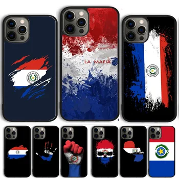 Paraguai Bandeira de Telefone de Caso Para o iPhone 14 15 13 12 Mini XR XS Max Capa Para Apple 14 15 11 Pro Max 6S 8 7 Mais SE2020 Coque
