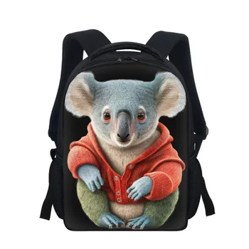 Clássico, Bonito Koala Animal Impressão de Sacos de Escola Para Meninos Meninas Kawaii Mochila de Alta Capacidade Luz do Aluno Livro de saco Mochila