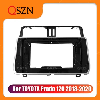 10.1 Polegadas Carro do Quadro Fáscia Adaptador Para Toyota prado 120 2018-2020 DVD Estéreo Painel de Plástico Dashboard Kit para Instalação 2 Din