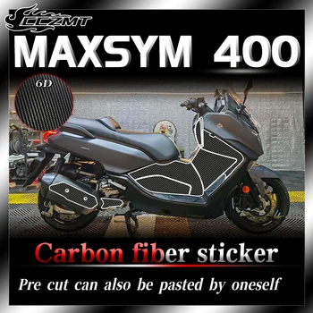 Para SYM MAXSYM400 6D fibra de carbono protetora do adesivo de tinta em superfície transparente, invisível carro de roupas filme adesivo de carro