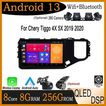 10 Polegadas Android 13 Para Chery Tiggo 4X 5X de 2019 2020 auto-Rádio Estéreo Leitor de Multimédia 4G WIFI GPS BT Jogador DSP QLED de Navegação