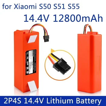 14,4 V Bateria de iões de lítio aspirador de pó Robótico Bateria de Substituição para Xiaomi Robô Roborock S50 S51 S55 Acessório de Peças de Reposição