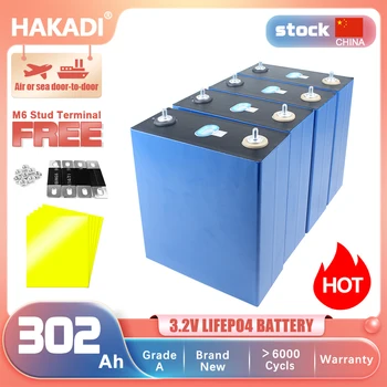 HAKADI CATL 3.2 V 302A Bateria LiFePo4 para a Casa de Armazenamento de Energia Solar 48V 72V Híbrido Inversor de fosfato do ferro do Lítio da bateria