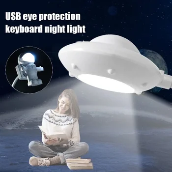 Criativo de Crianças Meninos Meninas rapazes raparigas Astronauta Astronauta LED Flexível USB de Luz a Luz da Noite para Crianças Brinquedo PC Laptop Notebook