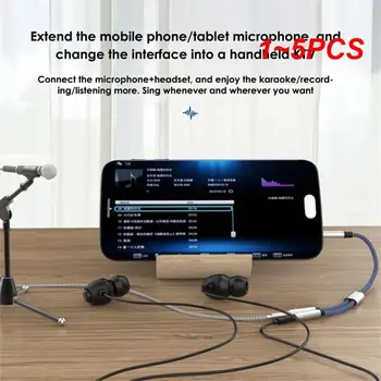 1~5PCS RYRA Fone de ouvido Adaptador de Microfone em forma de Y Divisor de Cabo Para o PC Estéreo de 3,5 mm de Áudio Masculino 2 Feminino Separada de Áudio de Microfone Plug de PVC